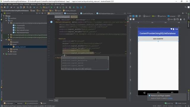 Android Database Content Provider Example using SQLite Database - Part 1 смотреть онлайн