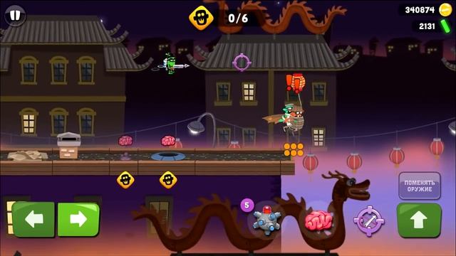 Охотник на Зомби #5 мультяшная игра на андроид Zombie Catchers game fun смотреть онлайн