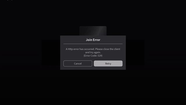 A Http error has occurred. Please close the client and try again. (Error Code: 529 )| Roblox смотреть онлайн