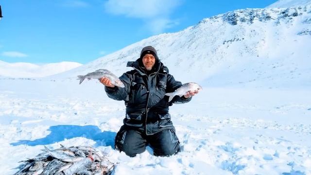 Зимняя рыбалка. Мая. Зачётный сиг, хариус. Верховья реки Уса смотреть онлайн