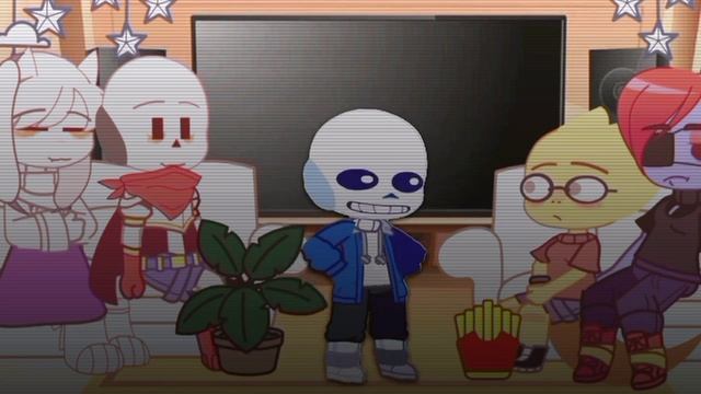 • Undertale reaction to AUS Sans // YEEES смотреть онлайн