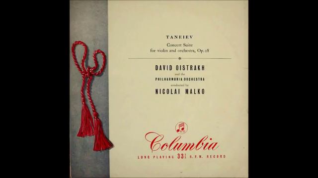 Sergei Taneyev : Suite de Concert for violin and orchestra Op. 28 (1909) смотреть онлайн