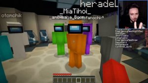 ВПЕРВЫЕ СБЕЖАЛ ОТ ПРЕДАТЕЛЯ В AMONG US МАЙНКРАФТ ЭДИСОН ПТС