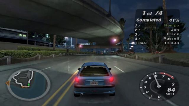 Peugeot 206 - Sprint Race - Need for Speed Underground 2 #2 смотреть онлайн