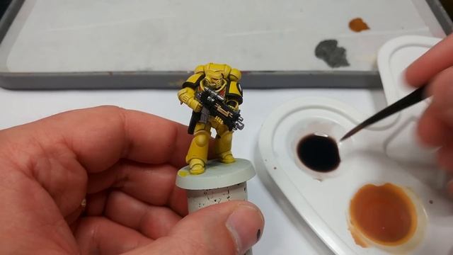 Imperial Fists - Contrast on Power Armour Made Simple! [How I Paint Things] смотреть онлайн