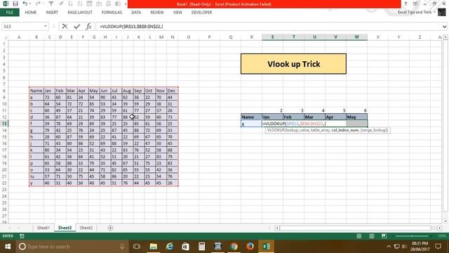 excel vlookup function with array смотреть онлайн