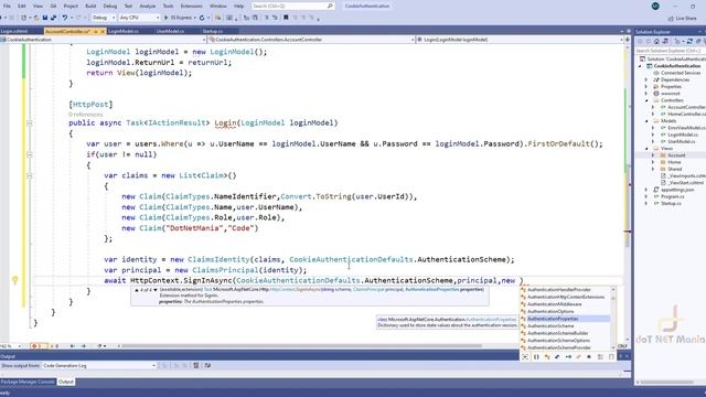 Cookie Authentication ASP.NET CORE | Role Based Authorization смотреть онлайн