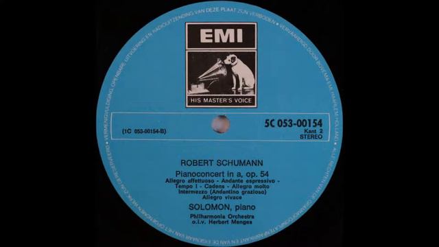 schumann, piano concerto , 1st mov, solomon, piano смотреть онлайн