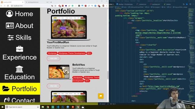 Making my Web Development Portfolio: (Road to a Job)-[part 8] смотреть онлайн