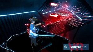 Бит Сэйбер ОБУЧЕНИЕ/КАК ИГРАТЬ? - Beat Saber VR (хромакей с игрой)