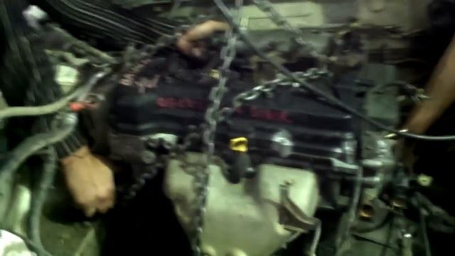 Замена двигателя Ниссан Ад часть вторая,установка смотреть онлайн