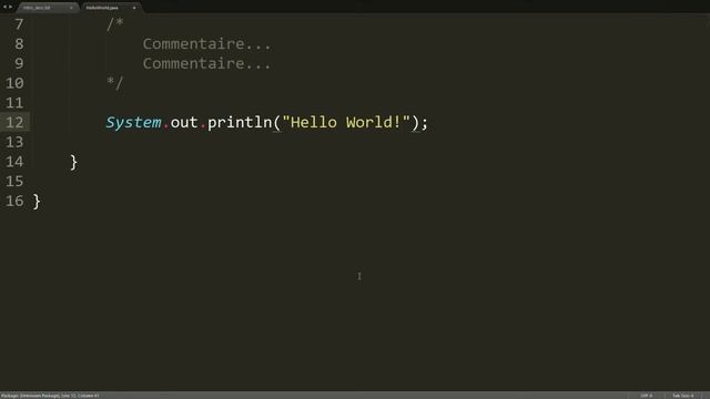 Java Tutorial - Creer votre premiere classe смотреть онлайн
