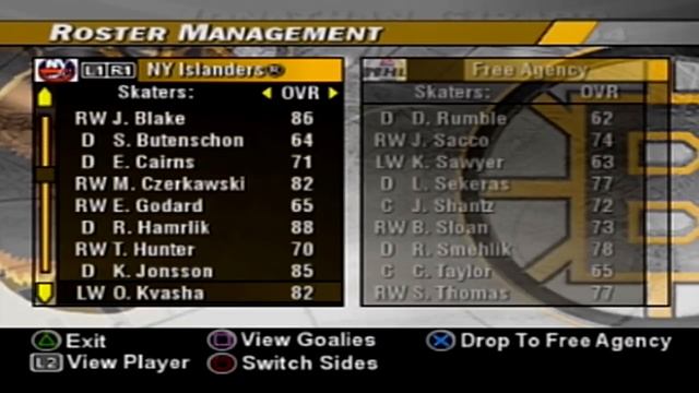 NHL 2004 Rosters