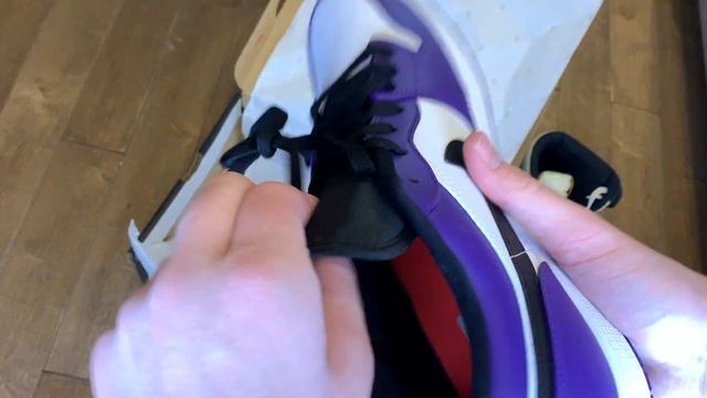 Обзор Air Jordan 1 Low Court Purple. Оригинал дешевле пали?