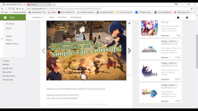 Final Fantasy XV Pocket Edition Pre-Registration Available смотреть онлайн