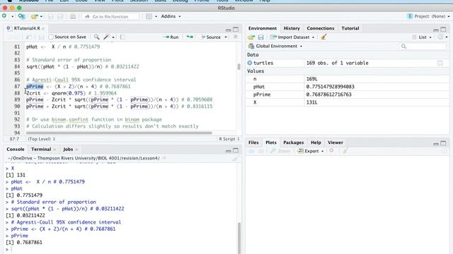 4c: A confidence interval for a proportion смотреть онлайн