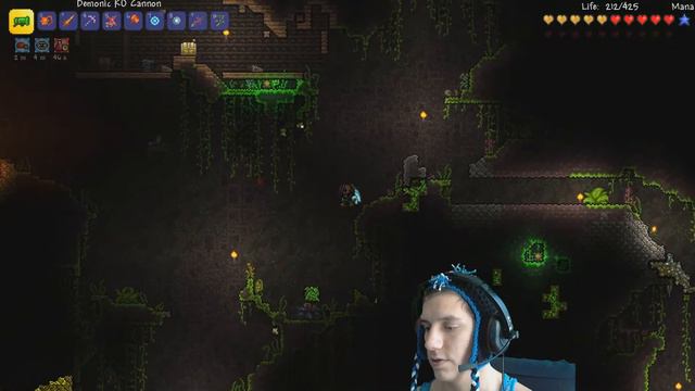 Let's Play Terraria 1.2.4.1 Warrior Class Part 22!: TITANIUM TRIDENT!