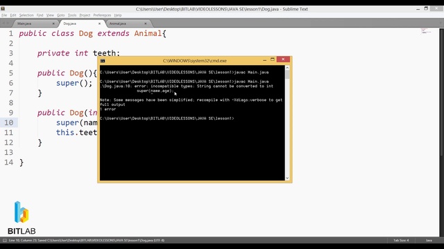 BITLAB JAVA SE 1 - Lesson 8 смотреть онлайн