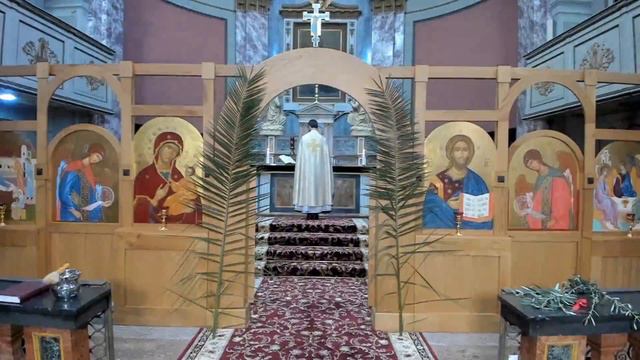 Літургія 12.04.2020. Квітна неділя смотреть онлайн