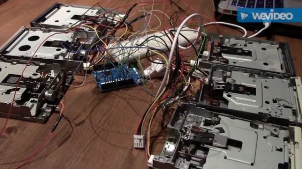 How to make a floppy drive music maker with arduino