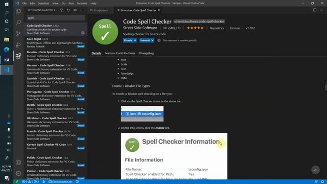 How To Enable Spelling Checker In Visual Studio Code смотреть онлайн
