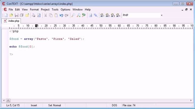 Beginner PHP Tutorial - 38 - Introduction to Arrays смотреть онлайн