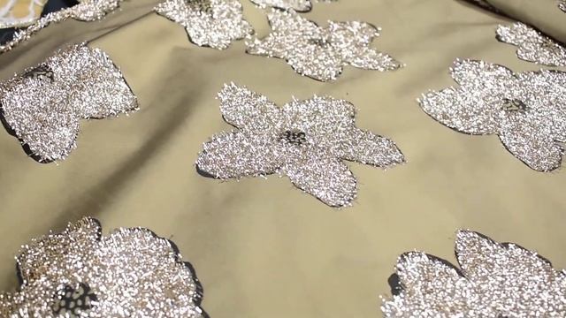 Тафта с вышивкой бежевая платина для вечернего платья юбки жакета смотреть онлайн