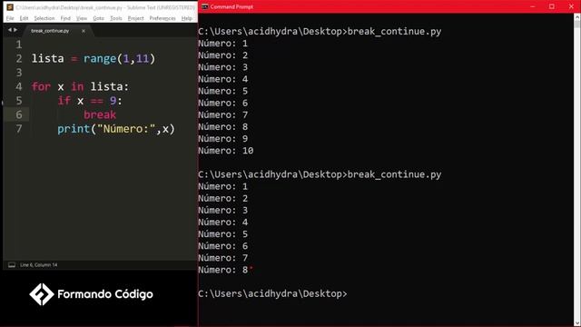 14 - Tutorial de Python | Break y Continue смотреть онлайн