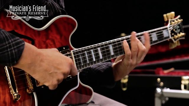Gibson Custom CS-356 3A Quilt Semi-Hollow Electric Guitar смотреть онлайн