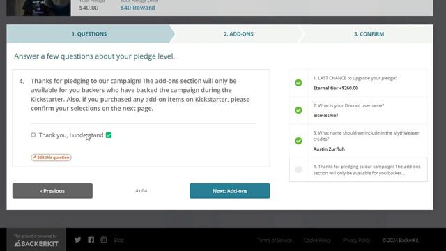 BackerKit Survey Tutorial смотреть онлайн
