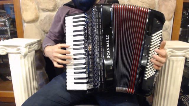 SCANPOLIXM96BK - Black Scandalli Polifonico IX Piano Accordion LMMM 37 96 $4499 смотреть онлайн
