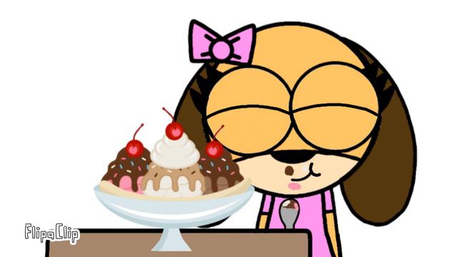 Victoria eating banana split🍌🍨 смотреть онлайн