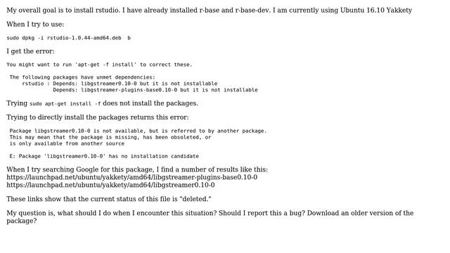 Ubuntu: How to Install Packages has no installation candidate? смотреть онлайн