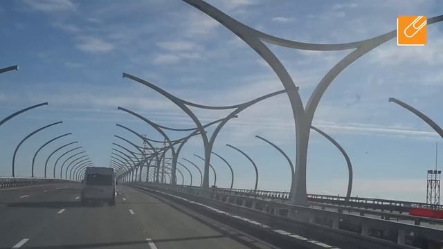 «Фонтанка» прокатилась по центральному участку ЗСД смотреть онлайн