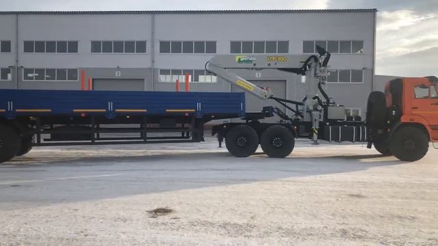 ВЕЗДЕХОД С ИФ300 для ЗИМНИКА! ПОЛУПРИЦЕП НЕФАЗ 9334-0000022-16 смотреть онлайн