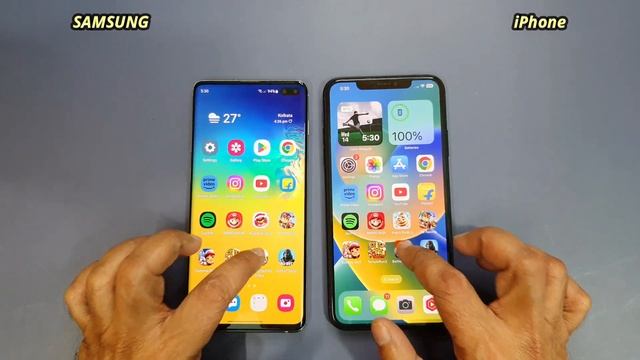 iPhone 11 Pro Max vs Samsung Galaxy S10 Plus in late 2022! смотреть онлайн