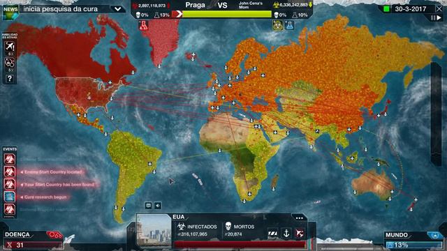 Plague Inc Multiplayer #01 - Gameplay Português Vamos Jogar PT-BR смотреть онлайн