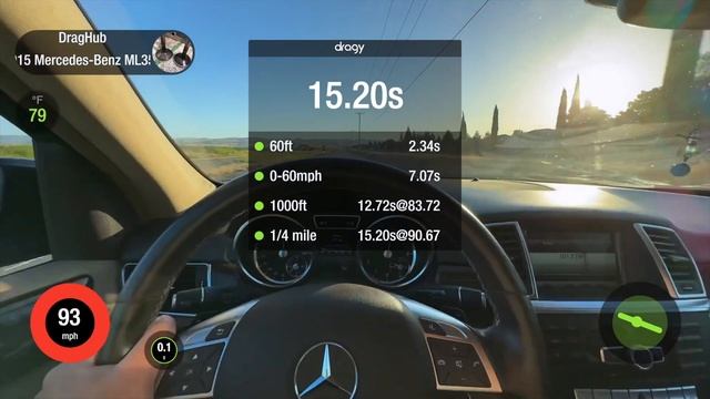 Mercedes-Benz ML350 0-60 & 1/4 Mile (Dragy) смотреть онлайн