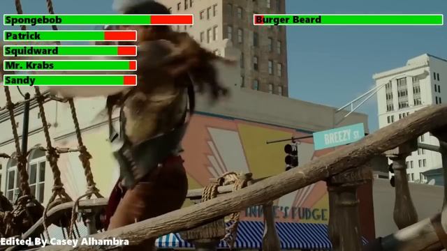 The SpongeBob Movie: Sponge Out Of Water Final Battle With Healthbars (10K Subscribers Special)