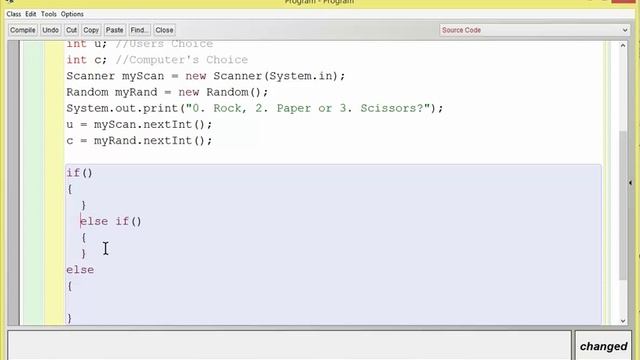 Java Rock Paper Scissors with IF ELSE IF ELSE - USA Accent смотреть онлайн