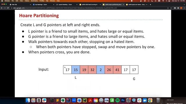 CS61b Spring 2023 - Lec 31 - Sorting 3: Quicksort, Quick Select, Stability смотреть онлайн