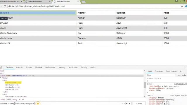 How to fetch values from web table using webdriver смотреть онлайн