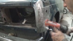 2104 рихтовка крыла.