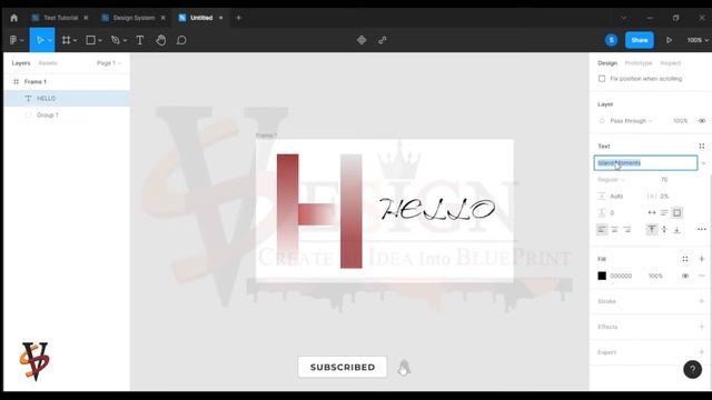 Simple Alphabet Design With FIGMA Tools | Letter H смотреть онлайн