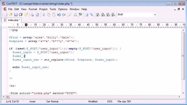 PHP 53 Word Censoring Part 2 смотреть онлайн