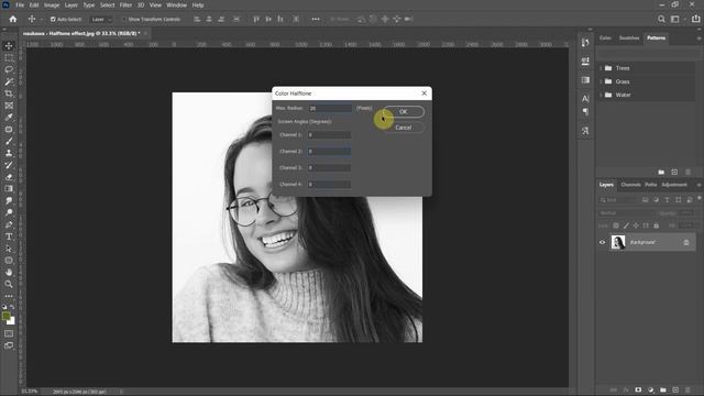 How to Make a Halftone Pattern in Photoshop (Part 2) | Naukawa Photoshop Tips 10 смотреть онлайн