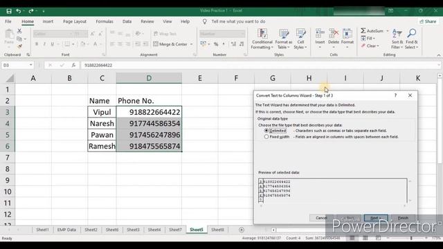 Text to Column Wizard Fixed use in M S Excel Part 1 of 2 смотреть онлайн