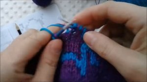 Двойной жаккард. Как вязать? Один из способов