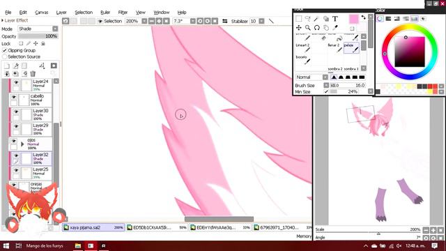 xayah pijama - speed paint - Paint Tool Sai - League of legends смотреть онлайн