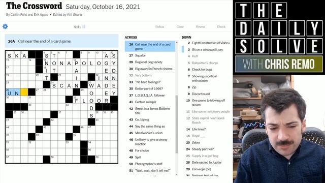 Dealing With Gaps In Your Crossword Knowledge - 16 October 2021 New York Times Crossword смотреть онлайн